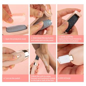 Gloway Electric Foot File Scraper Callus Remover Feet Matte Pedicure Tools Foot Rasp Removal Dead Skin Remover Foot Care Tool - Product Image 4