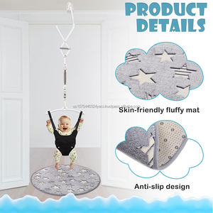 Portable Baby Jumper Indoor Outdoor <b>Exercise</b> Saddle Seat Doorway Baby Jumper Bouncer and <b>Walker</b> Adjustable for Infant Toddler - Product Image 5