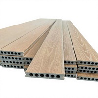 Planches de terrasse en WPC co-extrudé haute résistance, anti-moisissure, anti-termites, imperméables, revêtement composite extérieur