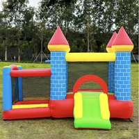 Château gonflable portable pour enfants, aire de jeux extérieure avec toboggan, structure de saut sécurisée pour la famille, jardin et usage commercial