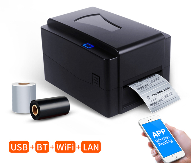 China Manufacturer T4201 Label Printer 4inch USB+Blue Tooth Thermal Office Printer Wireless Thermal Label Printers