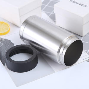 2024 nueva llegada 14oz 375ml enfriador de latas de cerveza aislado al vacío de acero inoxidable enfriadores de latas de Cola personalizados para fiestas - Product Image 2