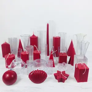 Stampo in Silicone per candele stampi in Silicone di forma geometrica irregolare per la produzione di candele