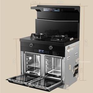 موقد غاز ذكي 3 في 1 بالجملة، موقد غاز بشعلتين، موقد متعدد الوظائف مع فرن مدمج - Product Image 6