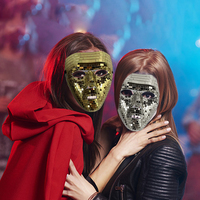 Vente chaude Carnaval Masque Demi-Masque Pour Dance Party Halloween Carnaval Disco Ball Glitter Masque Visage