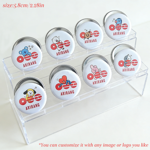 Badge en métal <span class=keywords><strong>du</strong></span> tournée mondiale Arirang des Bangtan Boys 2026, broche de <span class=keywords><strong>dessin</strong></span> <span class=keywords><strong>animé</strong></span> BT21, souvenir pour fans |   Badge personnalisé pressé à la main - Product Image 2