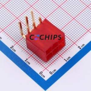 DLL-5569-6AW-GOLD-RE Wire-to-Board Pin Header Bent Lead Through Hole,P=4.2mm Connector 2x3P 4.2mm Right Angle Insert 6P - Product Image 1