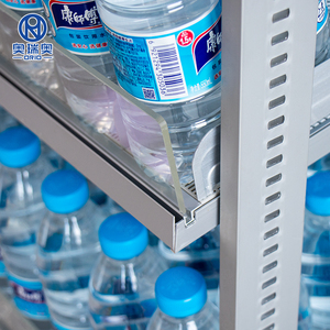 Trọng lực thức ăn Con lăn Kệ Giá trượt Kệ hệ thống nước giải khát chai uống Con lăn kệ làm bằng nhựa <span class=keywords><strong>Acrylic</strong></span> kim loại cho - Product Image 2