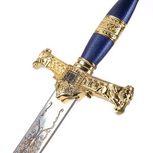Spada <span class=keywords><strong>Giocattolo</strong></span> da 85 cm del Cavaliere Crociato con Stella di David del Re Salomone d'Israele Dorata di Storia Medievale in Vendita - Product Image 4