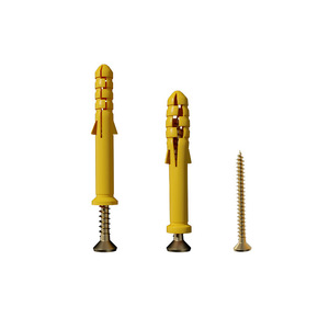 พุกพลาสติกไบฟิต M6 สีเหลืองชุบสังกะสี เกรด A สำหรับงานก่อสร้าง - Product Image 3
