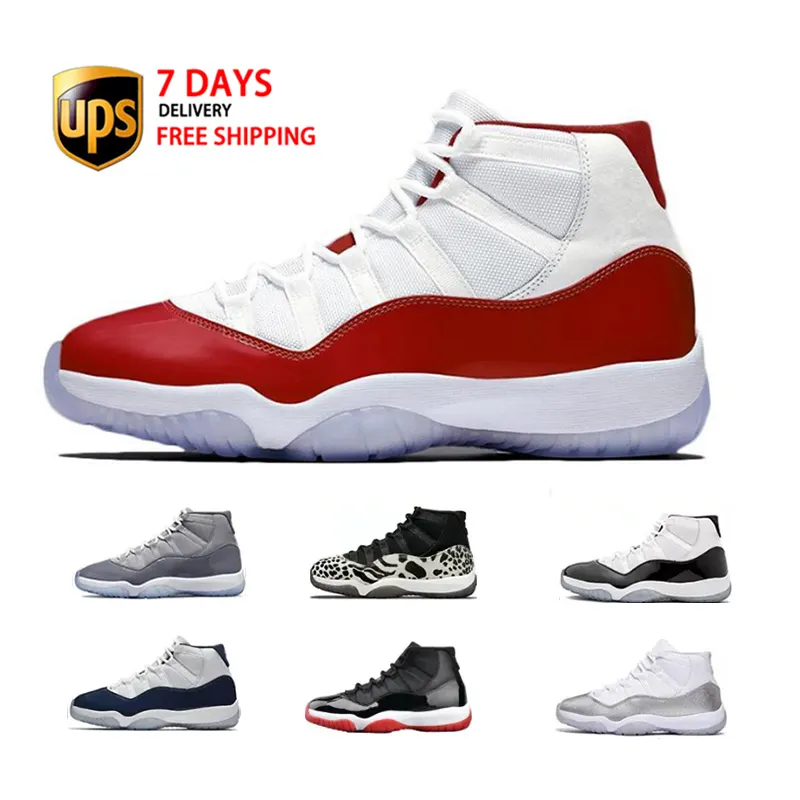 Free shipping Retro 11 Men Women 11s Cherry Midnight Navy Mens Trainers Sport Sneakers Cool Grey Basketball Shoes Jordaneliedlys