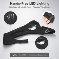Gants LED à doigts pour éclairage mains libres – Outil d'éclairage unique pour la pêche en extérieur, la réparation automobile et le camping