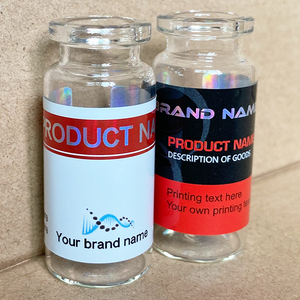 Etiqueta Autoadhesiva Personalizada con Impresión en Color Azul, Etiqueta Holográfica Láser para Botellas, Etiquetas para Frascos de 10 ml - Product Image 6