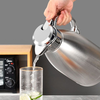 Thermos isotherme en acier inoxydable 304 de grande capacité (2,3 litres), bouilloire à thé, cafetière, carafe de voyage, bouteille isotherme LC