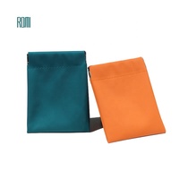 Romi sac cadeau en cuir Pu coloré pour collier boucles d'oreilles bijoux pochette d'emballage de bijoux à cordon