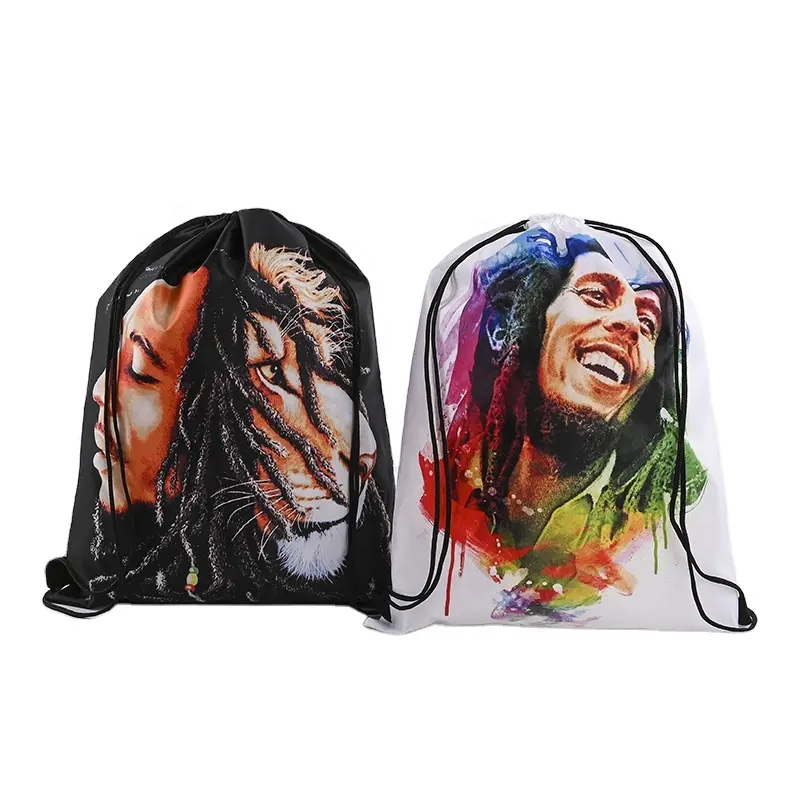 Sac à dos personnalisé Bob Rasta Photo mode sac cadeau à cordon Offre Spéciale