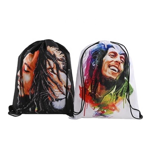 핫 세일 사용자 정의 밥 Rasta 사진 패션 배낭 <span class=keywords><strong>Drawstring</strong></span> 선물 가방 - Product Image 1