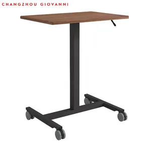 Портативный регулируемый по высоте стол с колесами подъем сидеть на столе домашний офисный стол