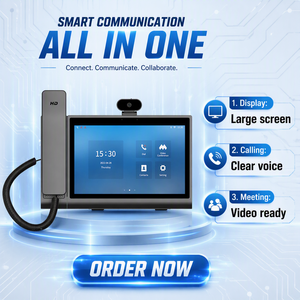 Téléphone vidéo intelligent IP POE HA05, écran tactile HD 10,1 pouces, Android 12, terminal VoIP SIP pour les entreprises et le télétravail - Product Image 1