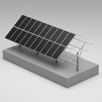 Système de montage au sol solaire à poteau unique, inclinaison réglable, acier galvanisé, résistance à la corrosion C5, certifié ISO 9001