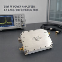 Module amplificateur de puissance RF 15W 1500-2500MHz, boîtier en aluminium, connecteur SMA, 24V DC pour communication radar