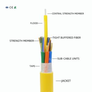 Câble à <span class=keywords><strong>fibre</strong></span> <span class=keywords><strong>optique</strong></span> GEYIDA GJPFJH-48B1 FTTH 48/144 fibres, multibrins, gaine étanche, communication, non métallique, G652/G655/G657 - Product Image 2