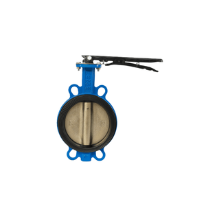 Vanne papillon hydraulique haute température, norme ANSI, avec levier de commande et structure de sécurité, pour milieux eau/huile/gaz - Product Image 1