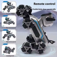 Jouets éducatifs pour enfants : Chien robot télécommandé 8 roues avec musique et lumières, voiture de cascade RC, batterie au lithium, machine d'apprentissage 5-7 ans