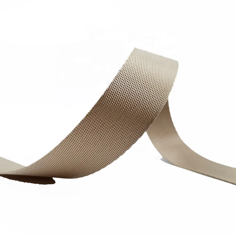 China Suppliers Non-Elastic Khaki Nylon Polyester 32mm Webbing Woven Ribbon