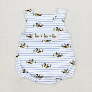 Ensemble de shorts décontractés respirants brodés Canard Mallard pour enfants, tenues assorties frères et sœurs, ensembles de vêtements d'été pour petites filles et garçons - Product Image 3