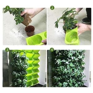 <span class=keywords><strong>Pot</strong></span> de <span class=keywords><strong>fleur</strong></span> de jardin vertical suspendu au mur en plastique intérieur/extérieur à arrosage automatique pour usage domestique - Product Image 5
