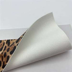 Presa di fabbrica in pelle sintetica di alta qualità con stampa leopardata animale borsa scarpe abbigliamento Rexine ecopelle - Product Image 6