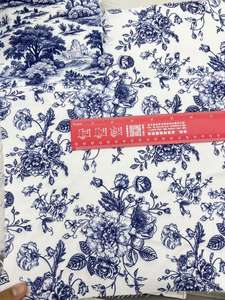 Tissu <span class=keywords><strong>toile</strong></span> <span class=keywords><strong>de</strong></span> <span class=keywords><strong>Jouy</strong></span> imprimé sur mesure à motif floral bleu, imprimé léopard jungle, pour robes, textiles <span class=keywords><strong>de</strong></span> maison et <span class=keywords><strong>ameublement</strong></span> - Product Image 4