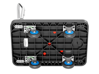 Fournisseur avec plus de 5 ans d'expérience, marque personnalisable, OEM, chariot pliable en plastique, capacité de charge de 200 kg, utilisation en entrepôt, chariot à outils portable robuste