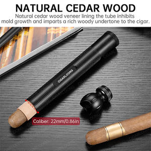 กล่องใส่ซิการ์พกพา CIGARLOONG 3 in 1 ทำจากอะลูมิเนียม พร้อมที่เจาะ ที่เก็บ และกล่องควบคุมความชื้น ป้องกันกลิ่น สำหรับผู้ชาย เหมาะสำหรับเป็นของขวัญ - Product Image 4