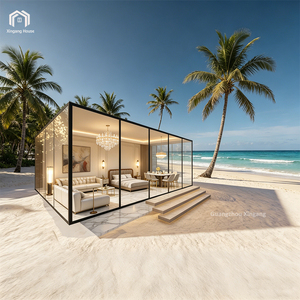 Casa Prefabricada Modular Moderna de Lujo con Espejo de Cristal, con Agua y <span class=keywords><strong>Electricidad</strong></span>, para Vacaciones o Estadías Cortas - Product Image 1