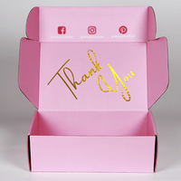 Cajas de Cartón Corrugado Rosa Personalizadas para Envío de Ropa con Logotipo, Caja para Lencería y Ropa Interior, Caja de Regalo para Envíos