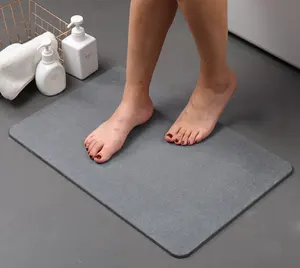 AMZ Anti Slip diatomite earth stone bath mat factory bathroom essentials