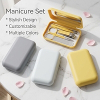 Ensemble d'outils de soin des ongles portable pour la maison et les voyages, ensemble de manucure et de pédicure, kit de soins de beauté, coffret cadeau