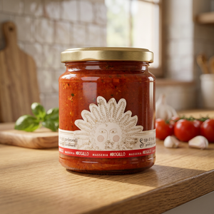 Sauce pour pâtes aux tomates et champignons, faite à la main, fabriquée en Italie, en pot, certifiée HACCP ISO, 0% Brix, alimentaire, marque privée, logo personnalisable - Product Image 3