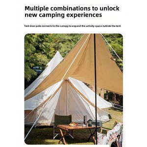 Tente <span class=keywords><strong>yourte</strong></span> mongole de luxe MYL Camp quatre <span class=keywords><strong>saisons</strong></span>, imperméable 3000 mm+, pour camping, ferme, maison d'hôtes, forme pyramide, extérieur, individuelle - Product Image 4