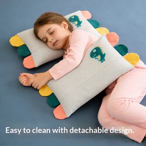 <span class=keywords><strong>Taie</strong></span> d'oreiller rectangulaire en pur coton pour la sieste des enfants et des bébés de la maternelle, 30x50cm, petite taille - Product Image 3