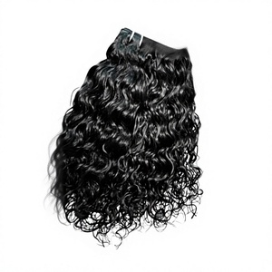 Extensions de cheveux humains indiens Remy, 8-36 pouces, de vague naturelle à cheveux raides crépus, pour tissage - Product Image 2
