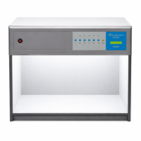 Armoire d'évaluation des couleurs standard D65 TL84 UV CWF U30 Haute précision 6 sources lumineuses Protection IP66 Gris métallisé Garantie 1 an