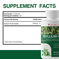 Capsules de fibres de psyllium végétaliennes |   Complément alimentaire à base de plantes pour la régularité intestinale et le bien-être cardiaque