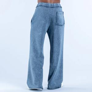 بنطلون رياضي رجالي مخصص بحواف خام وتصميم ممزق، بنطلون كاجوال للرجال، بنطلون جوجر بقصة عادية، بنطلون رياضي للرجال - Product Image 2