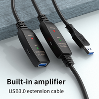 Câble d'extension USB 3.0 haute vitesse de 10 15 30 mètres pour ordinateurs et appareils iOS pour amplificateur de signal de caméra vidéo