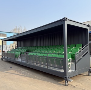 Tribuna Deportiva Escolar de 20 pies en Contenedor, Gradas Móviles Modulares con Asientos Plegables para Campos de Fútbol - Product Image 6