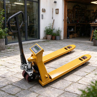 Transpalette manuel de pesage haute précision 3 tonnes avec écran LCD et division de 0,1 kg