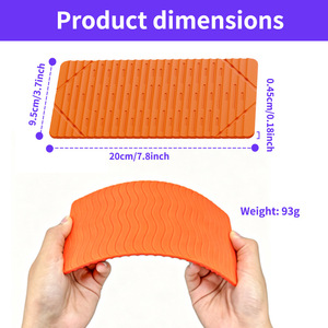 Soporte Flexible de Silicona para Teléfono, Plegable, para Escritorio, en Naranja, Negro y Gris, Universal para Celulares - Product Image 3